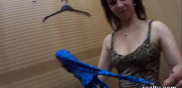  Glamorous czech chick was seduced in the shopping centre and screwed in pov